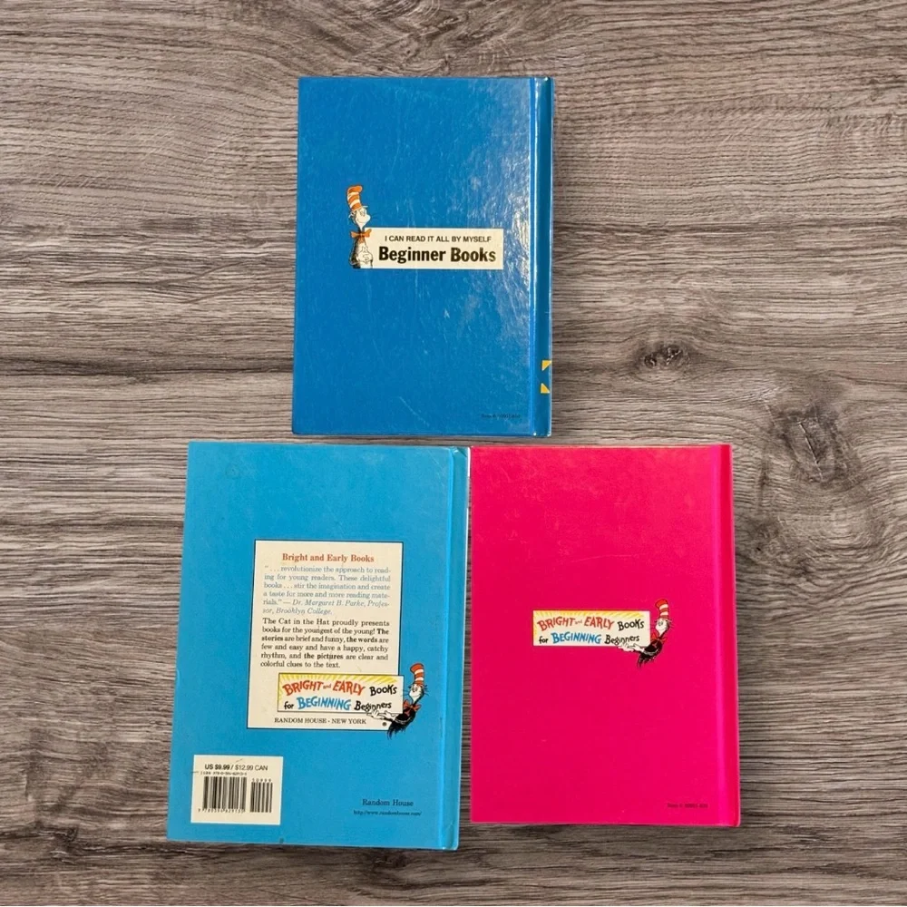 3 Dr. Seuss Books hardback
